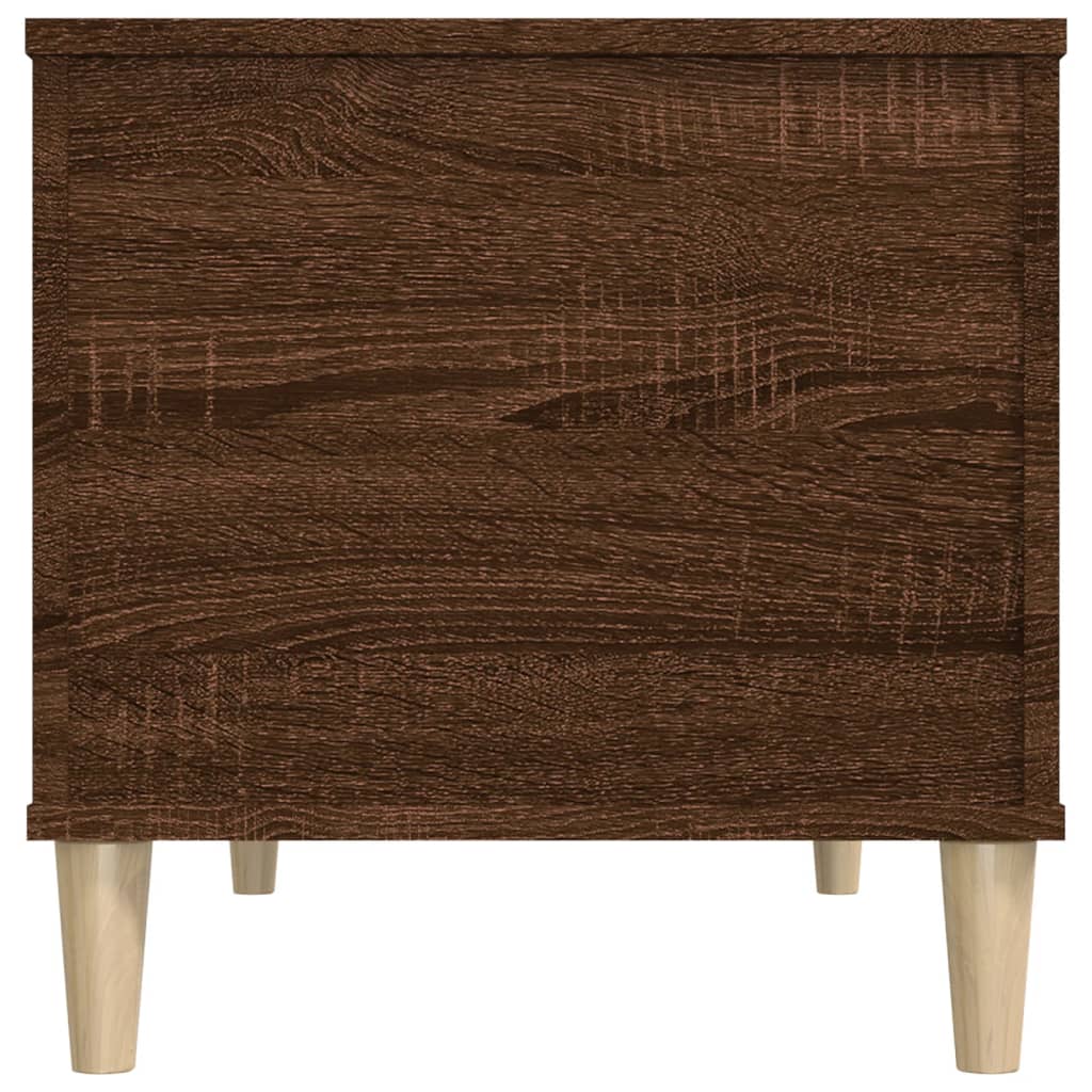 Table basse aspect chêne marron 90x44,5x45 cm en bois