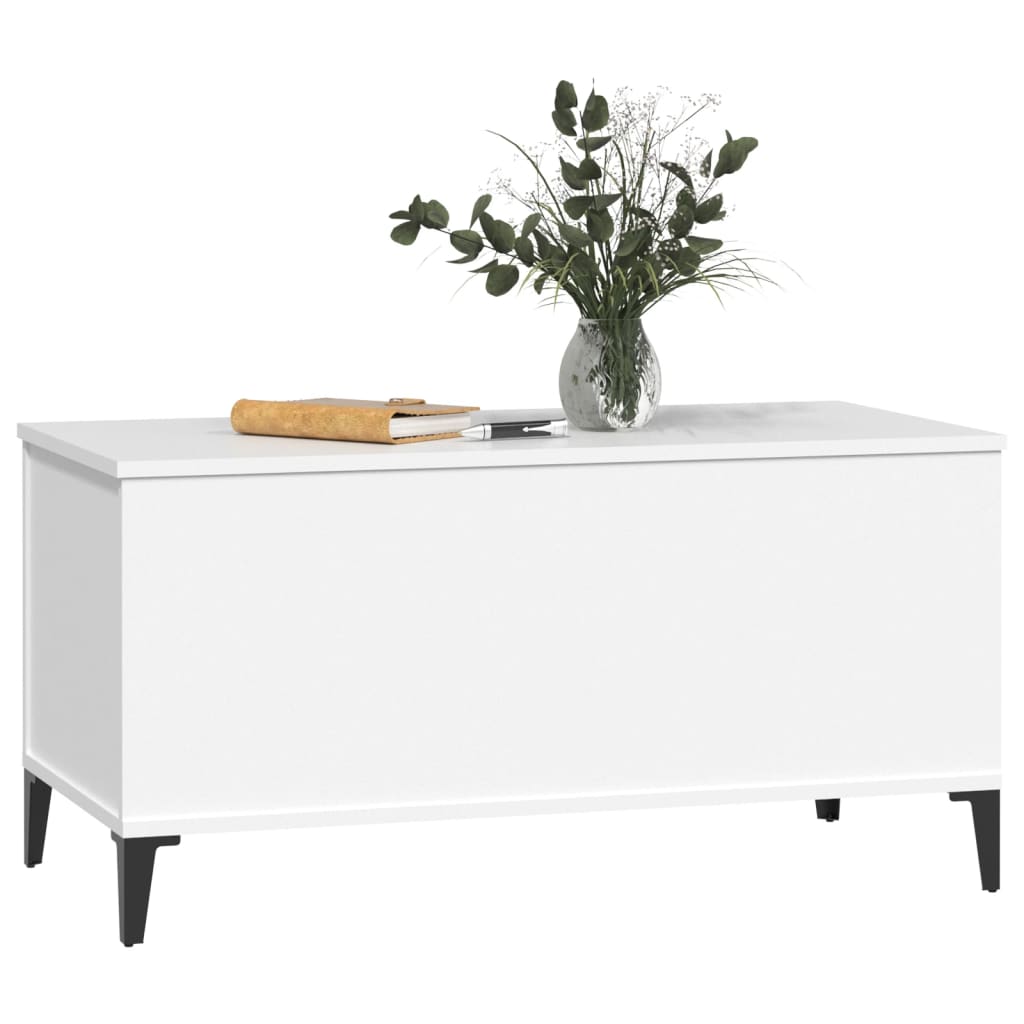Coffee Table White 90x44.5x45 cm Wood Material