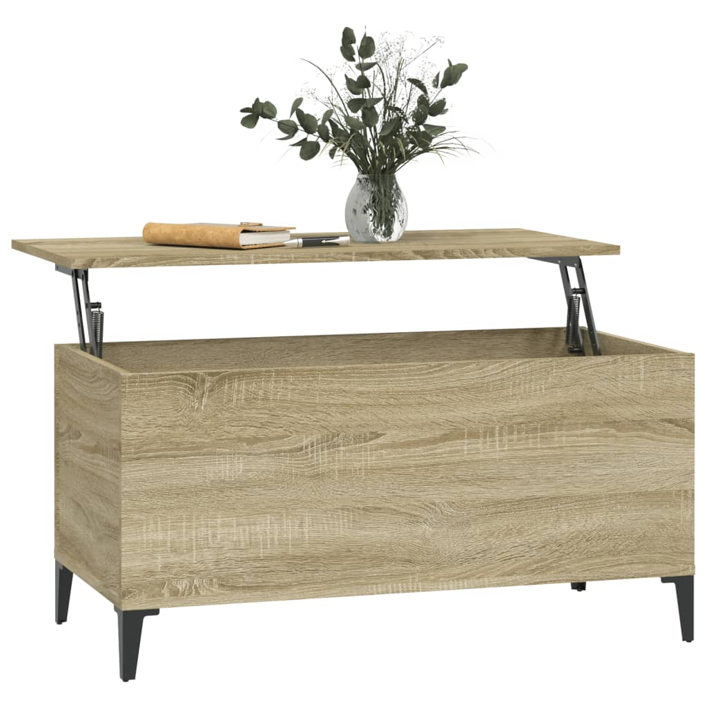 Table basse chêne Sonoma 90x44,5x45 cm en bois