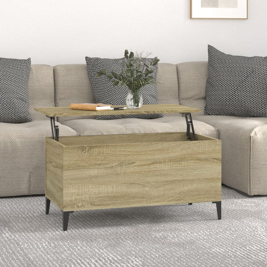 Coffee table Sonoma oak 90x44.5x45 cm wood material