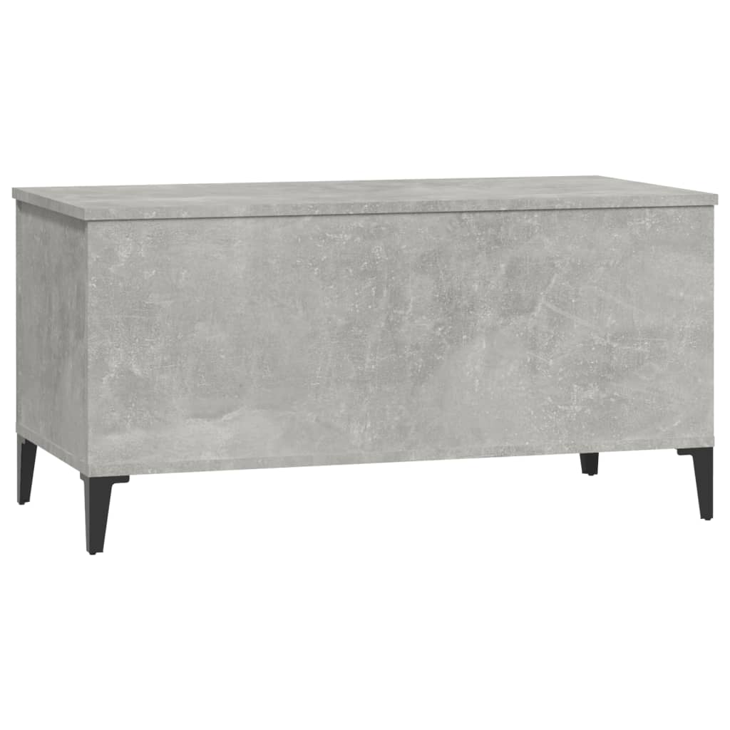 Table basse gris béton 90x44,5x45 cm en bois