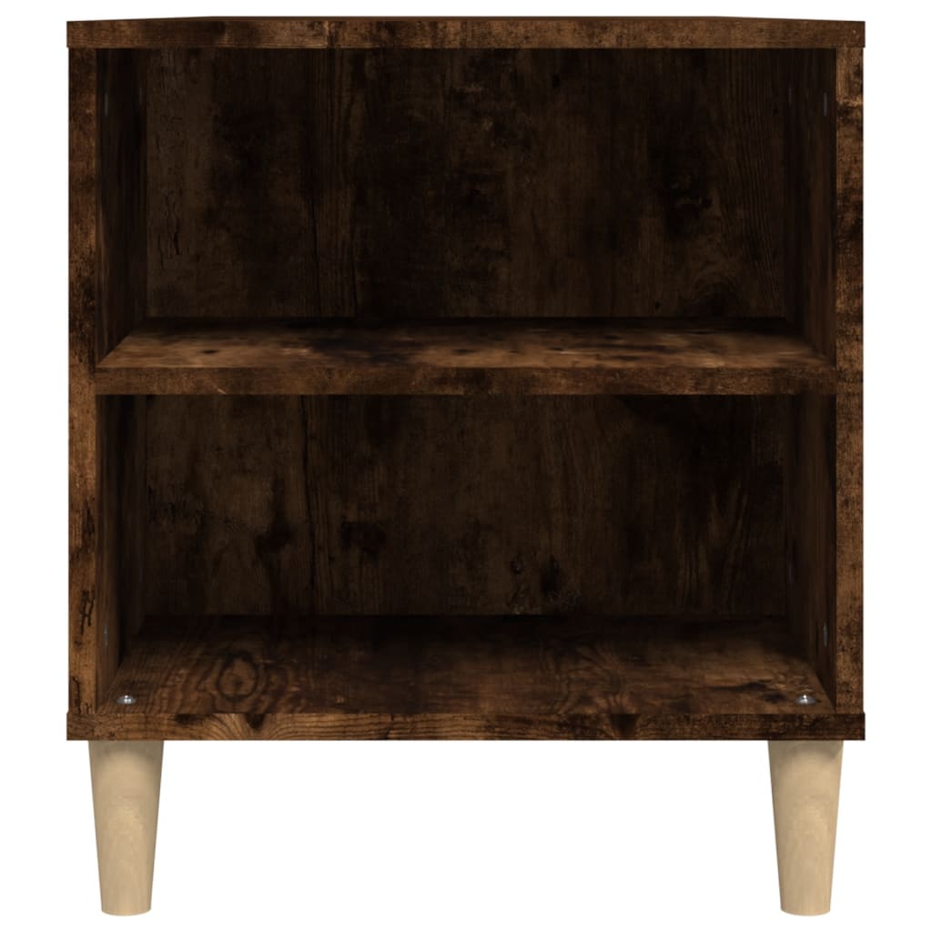 Meuble TV chêne fumé 102x44,5x50 cm matériau bois