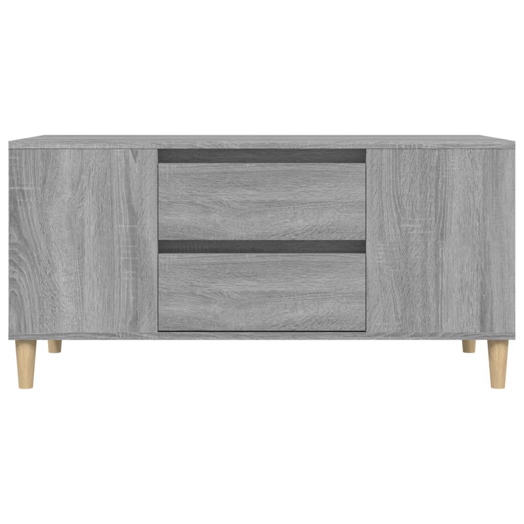Meuble TV gris Sonoma 102x44,5x50 cm en bois