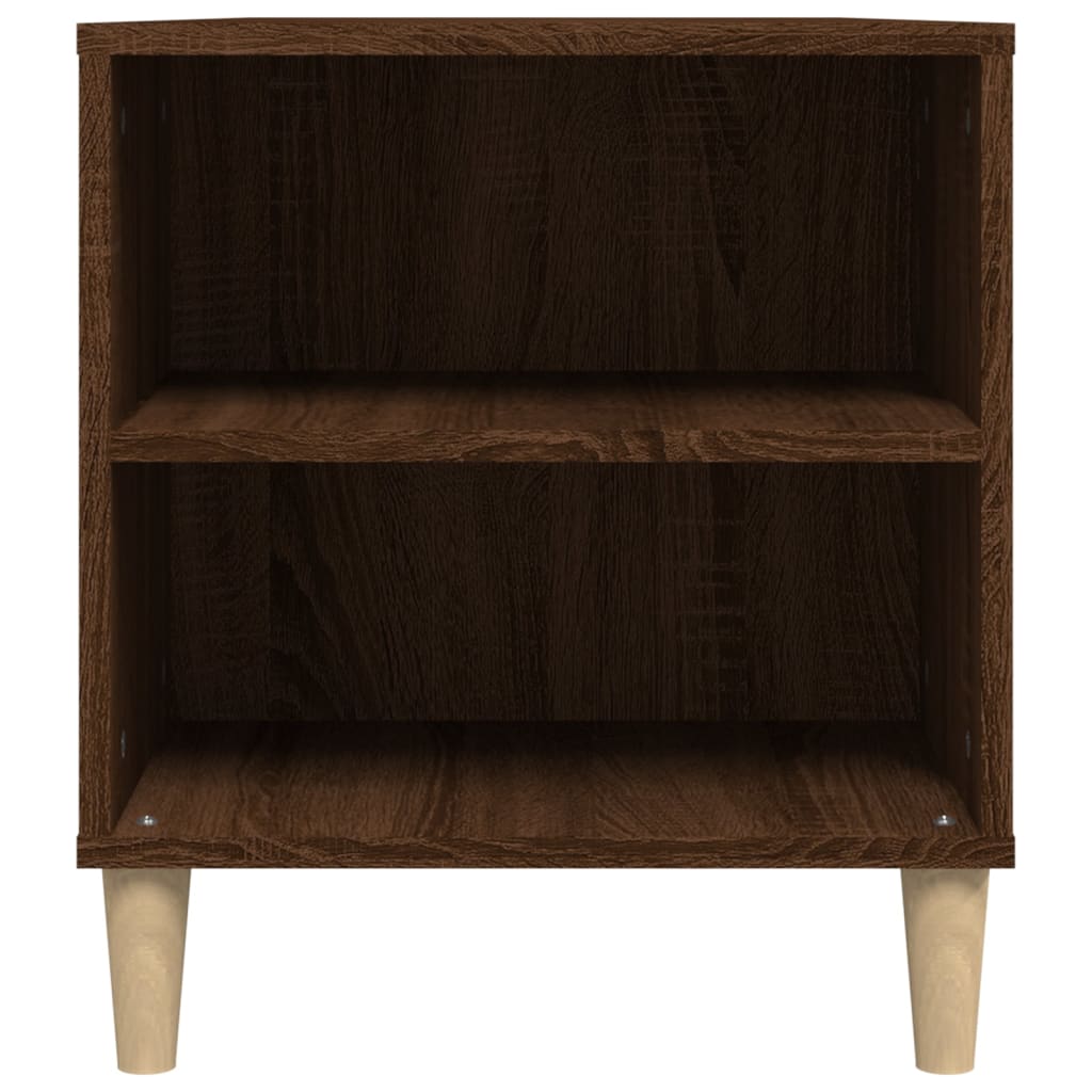 Meuble TV aspect chêne marron 102x44,5x50 cm matériau bois