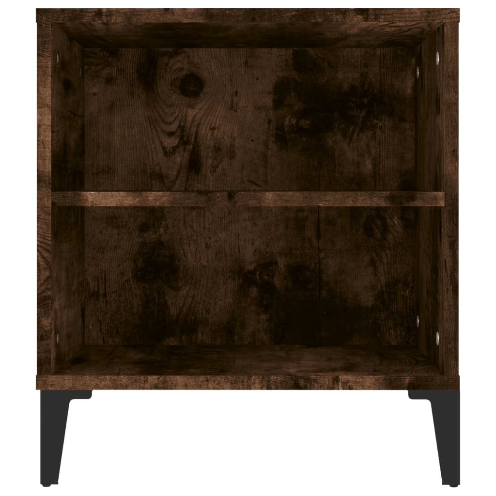 Meuble TV chêne fumé 102x44,5x50 cm matériau bois