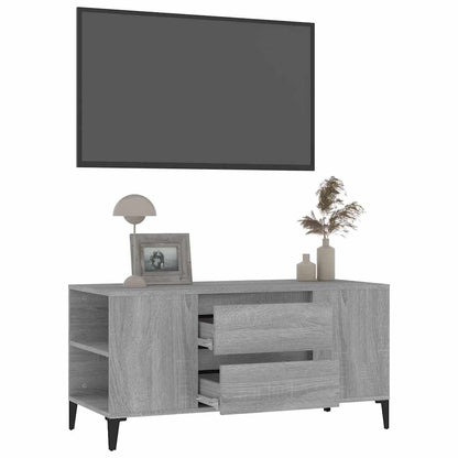 TV-Schrank Grau Sonoma 102x44,5x50 cm Holzwerkstoff