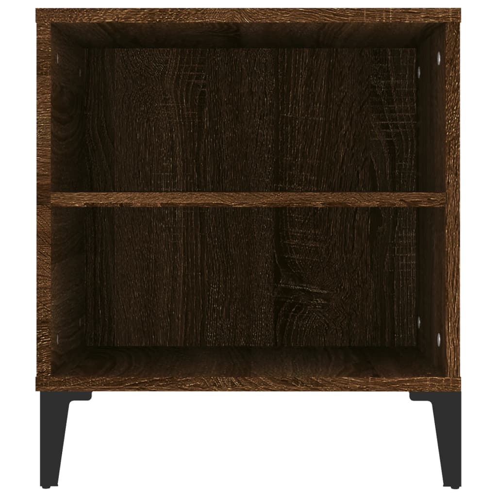 Meuble TV aspect chêne marron 102x44,5x50 cm matériau bois