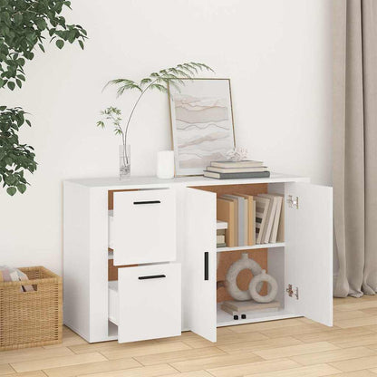Sideboard Weiß 100x33x59,5 cm Holzwerkstoff