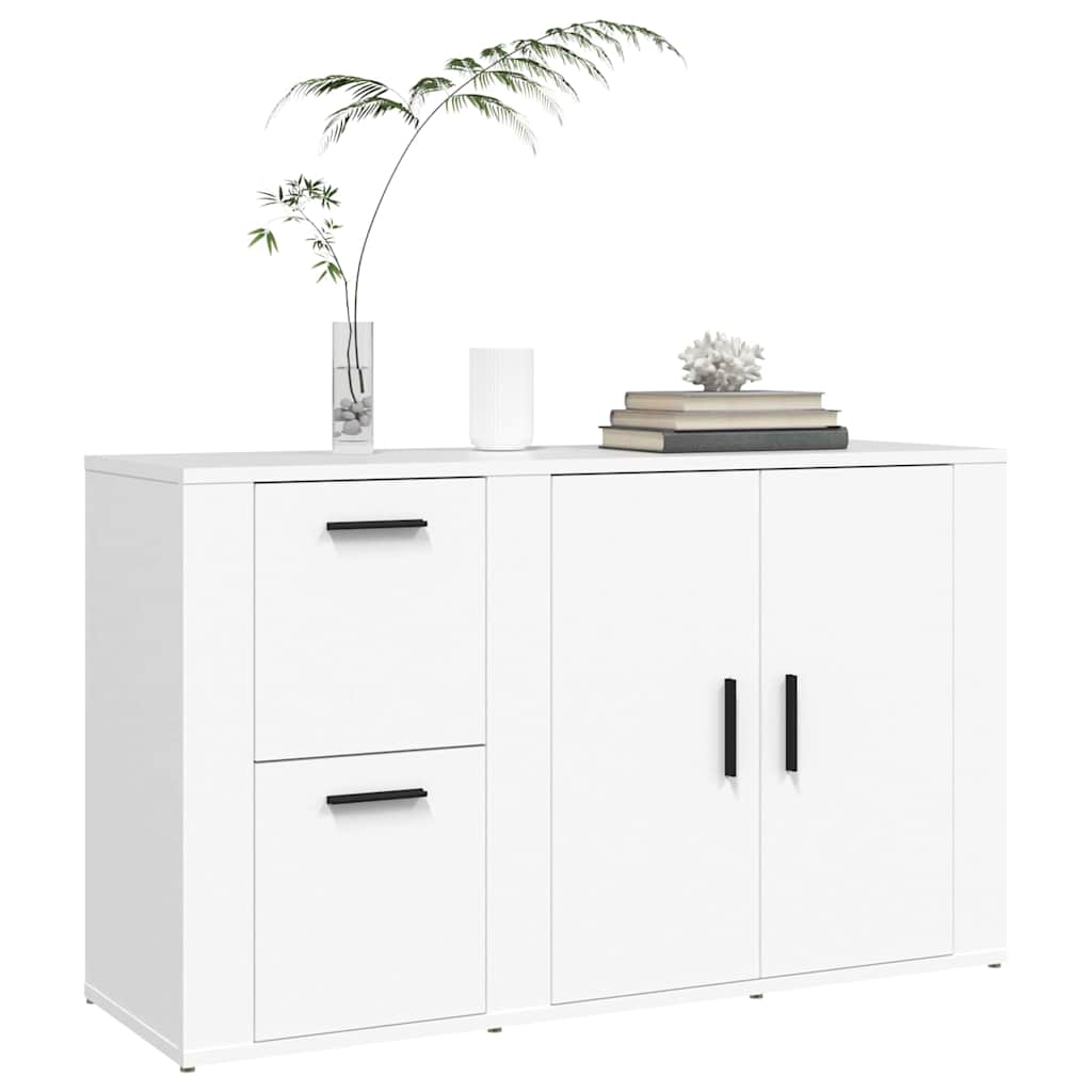 Sideboard Weiß 100x33x59,5 cm Holzwerkstoff