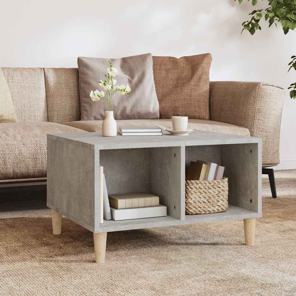 Couchtisch Betongrau 60x50x36,5 cm Holzwerkstoff