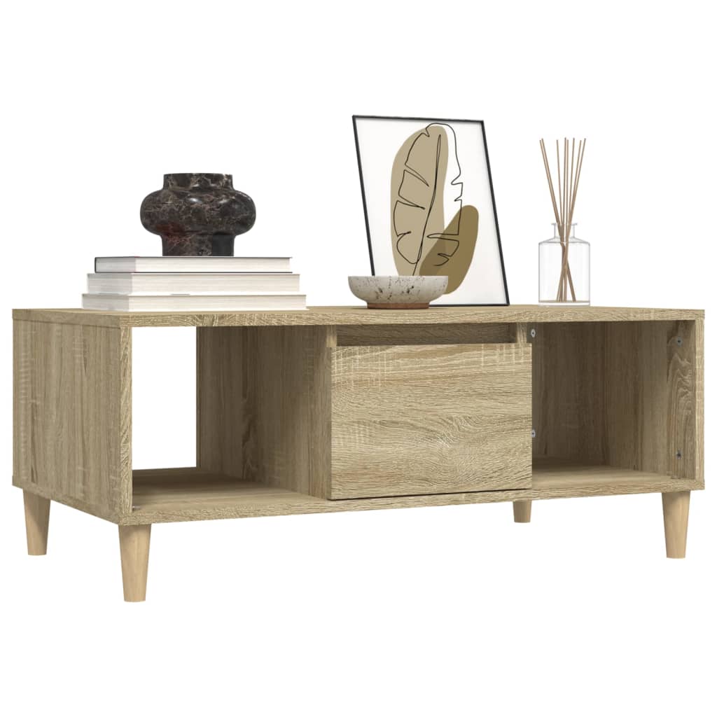 Table basse chêne Sonoma 90x50x36,5 cm en bois