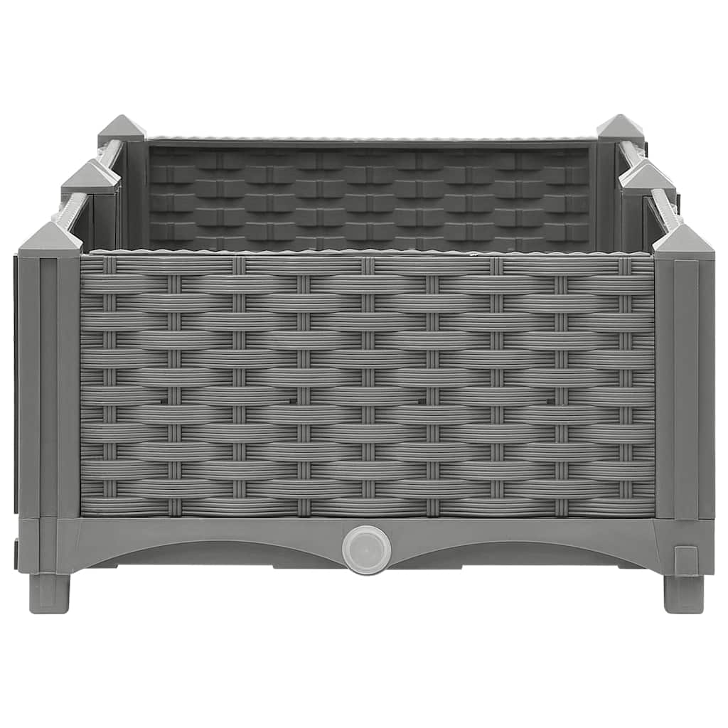 Jardinière surélevée 80x40x23 cm en polypropylène
