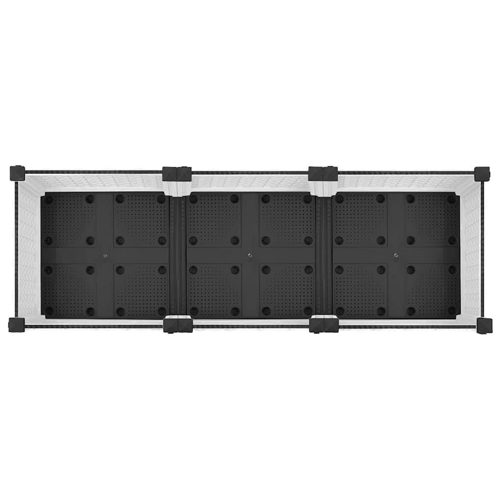Hochbeet 120x40x23 cm Polypropylen