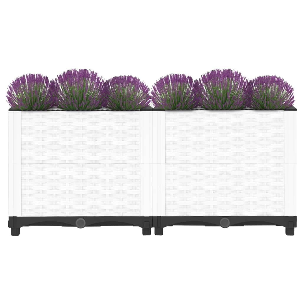 Jardinière surélevée 80x40x38 cm en polypropylène