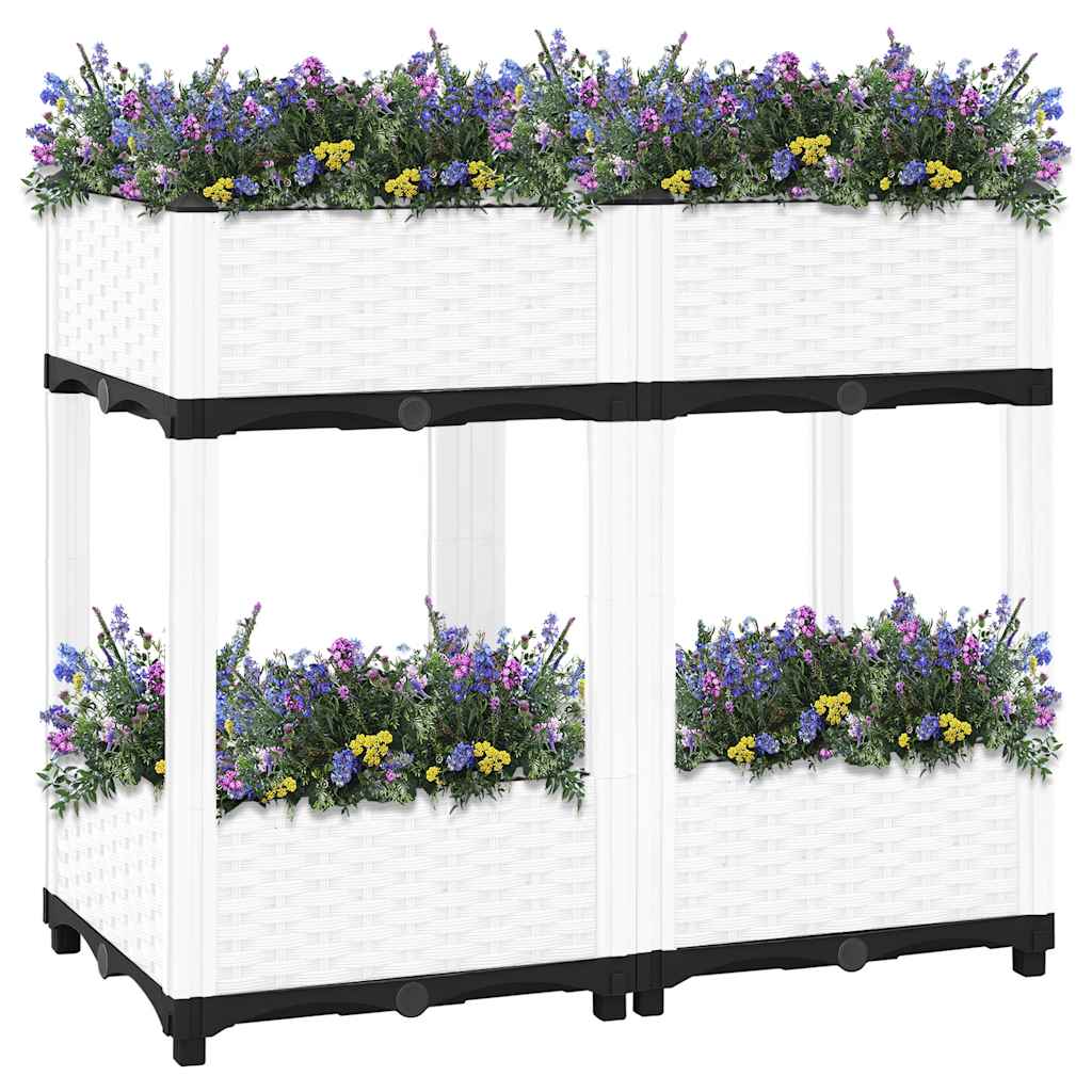 Jardinière surélevée 80x40x71 cm en polypropylène