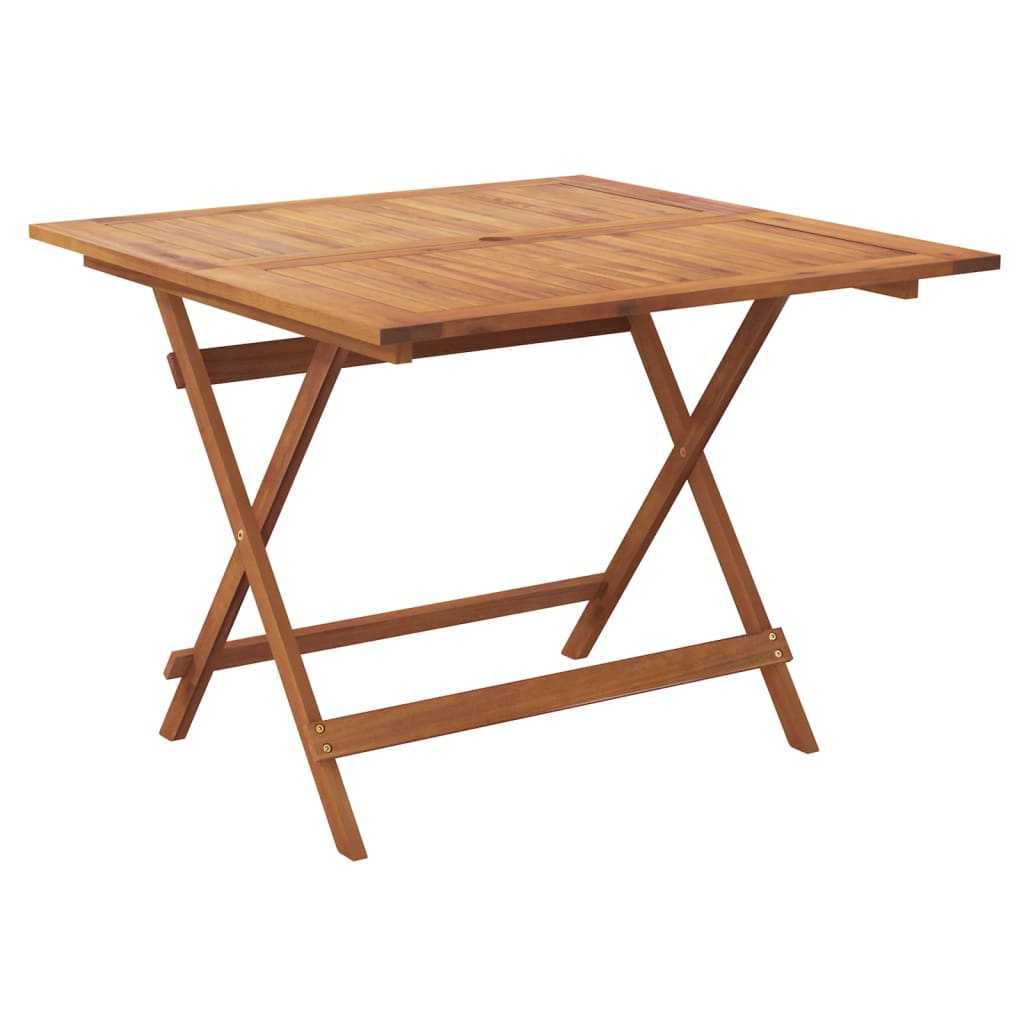 Gartentisch Klappbar 90x90x75 cm Massivholz Akazie