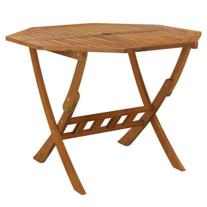 Klappbarer Gartentisch 90x75 cm Massivholz Akazie