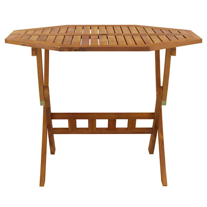 Klappbarer Gartentisch 90x75 cm Massivholz Akazie