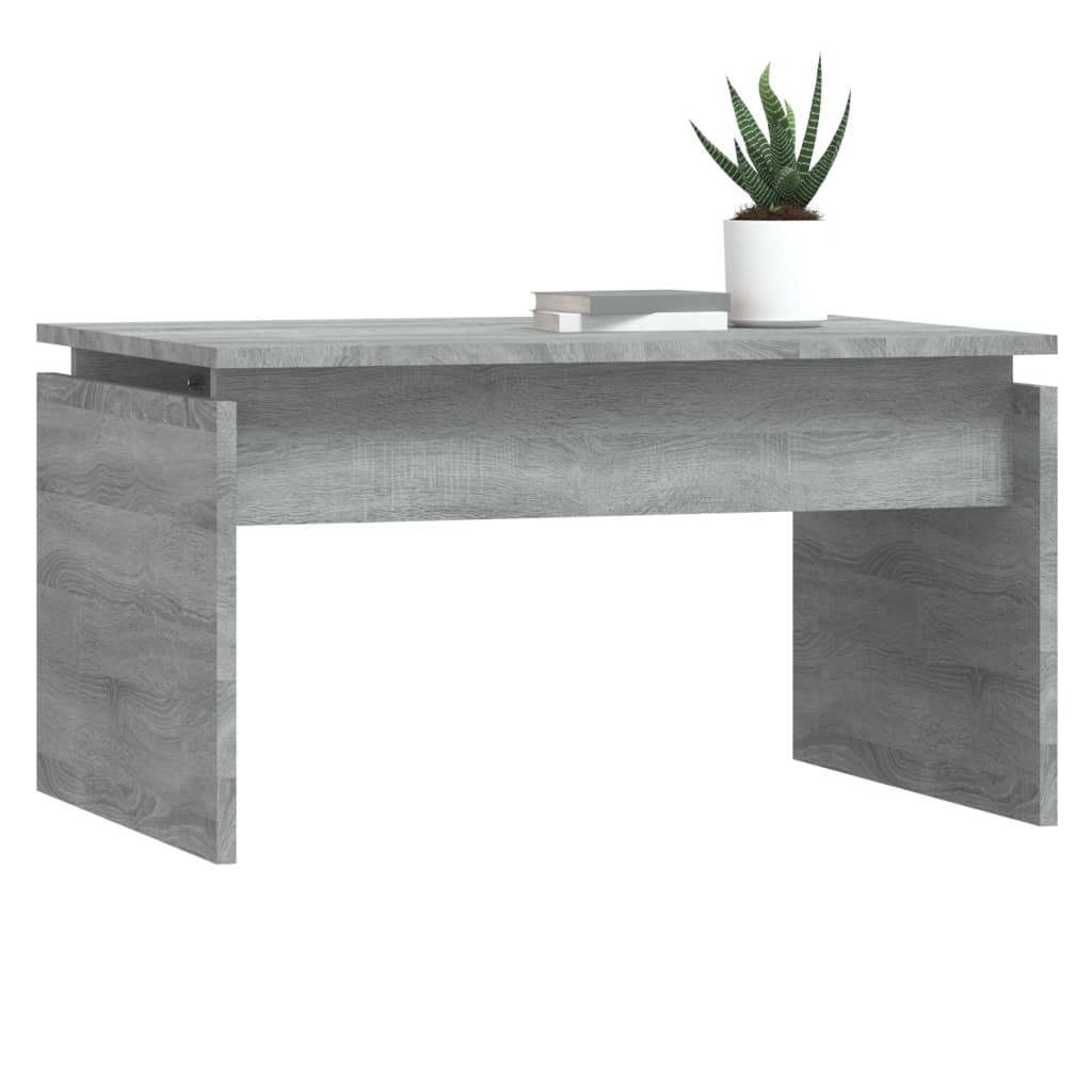 Table basse grise Sonoma 68x50x38 cm en bois