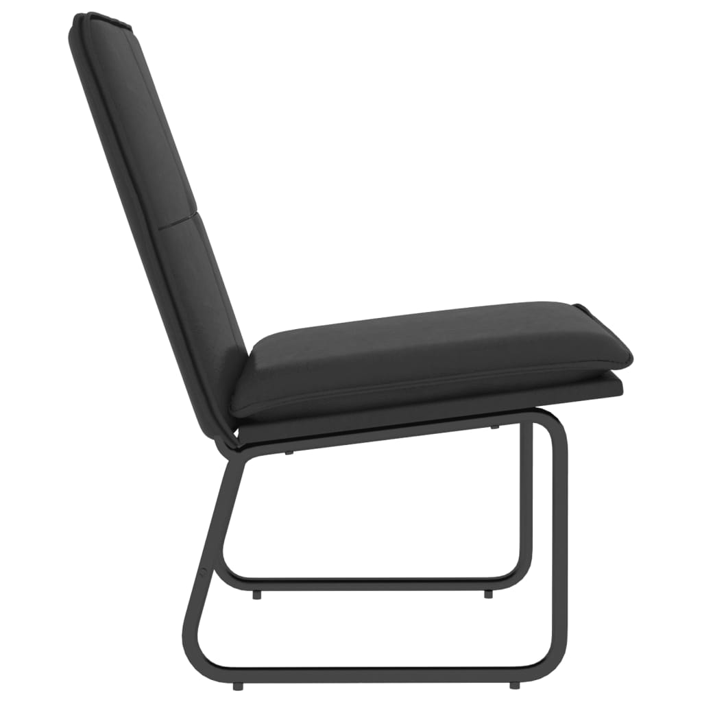 Loungesessel Schwarz 54x75x76 cm Kunstleder