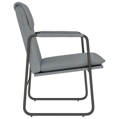 Loungesessel Hellgrau 55x64x80 cm Stoff