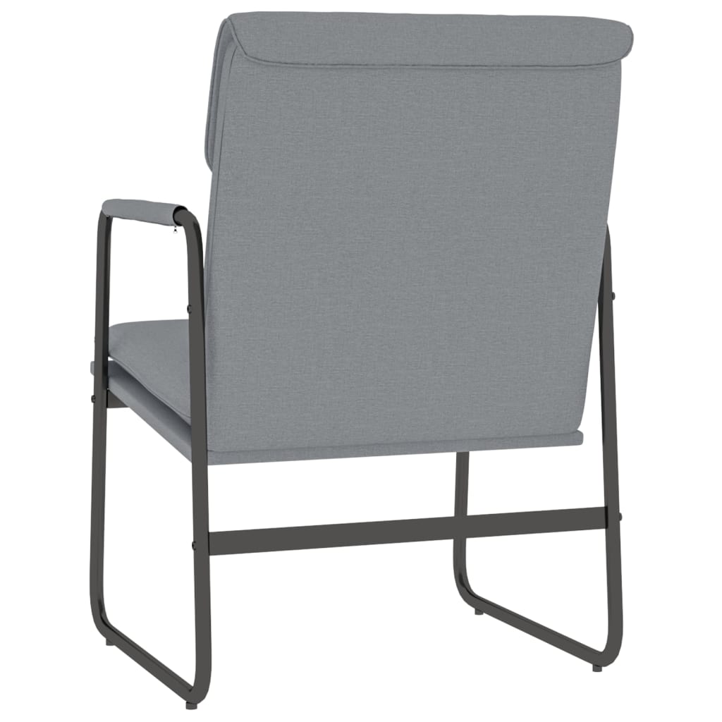 Loungesessel Hellgrau 55x64x80 cm Stoff