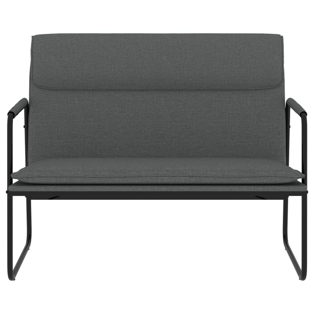 Sitzbank Dunkelgrau 100x64x80 cm Stoff