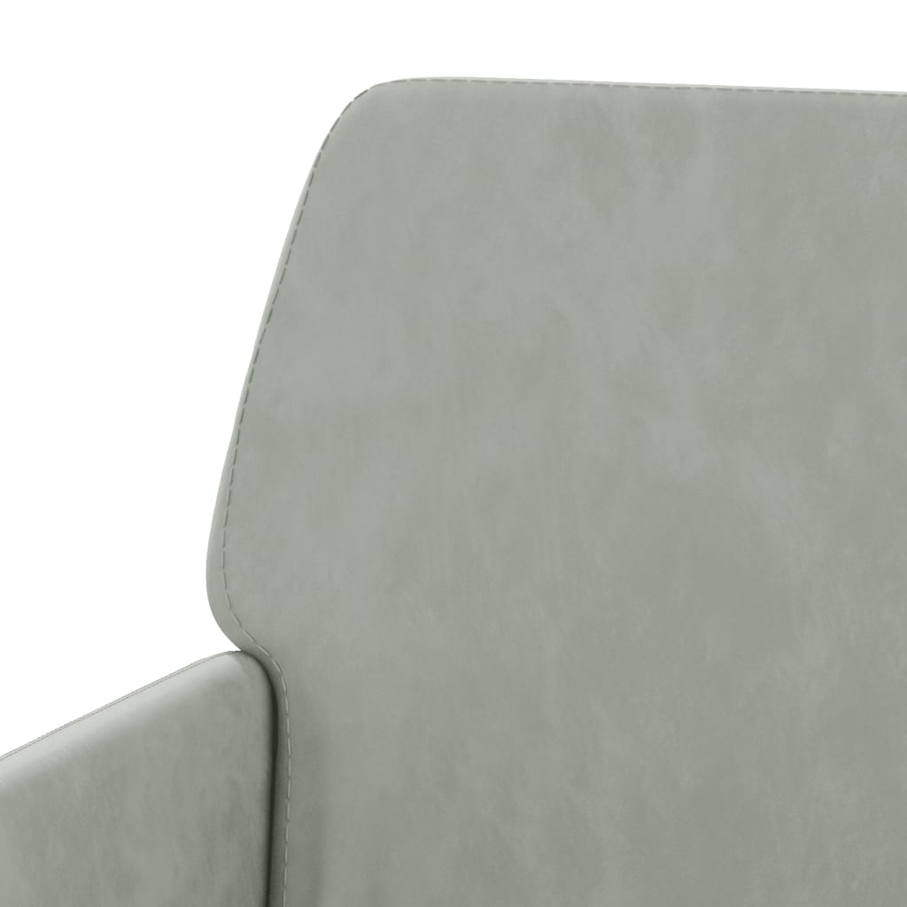 Sitzbank Hellgrau 108x79x79 cm Samt