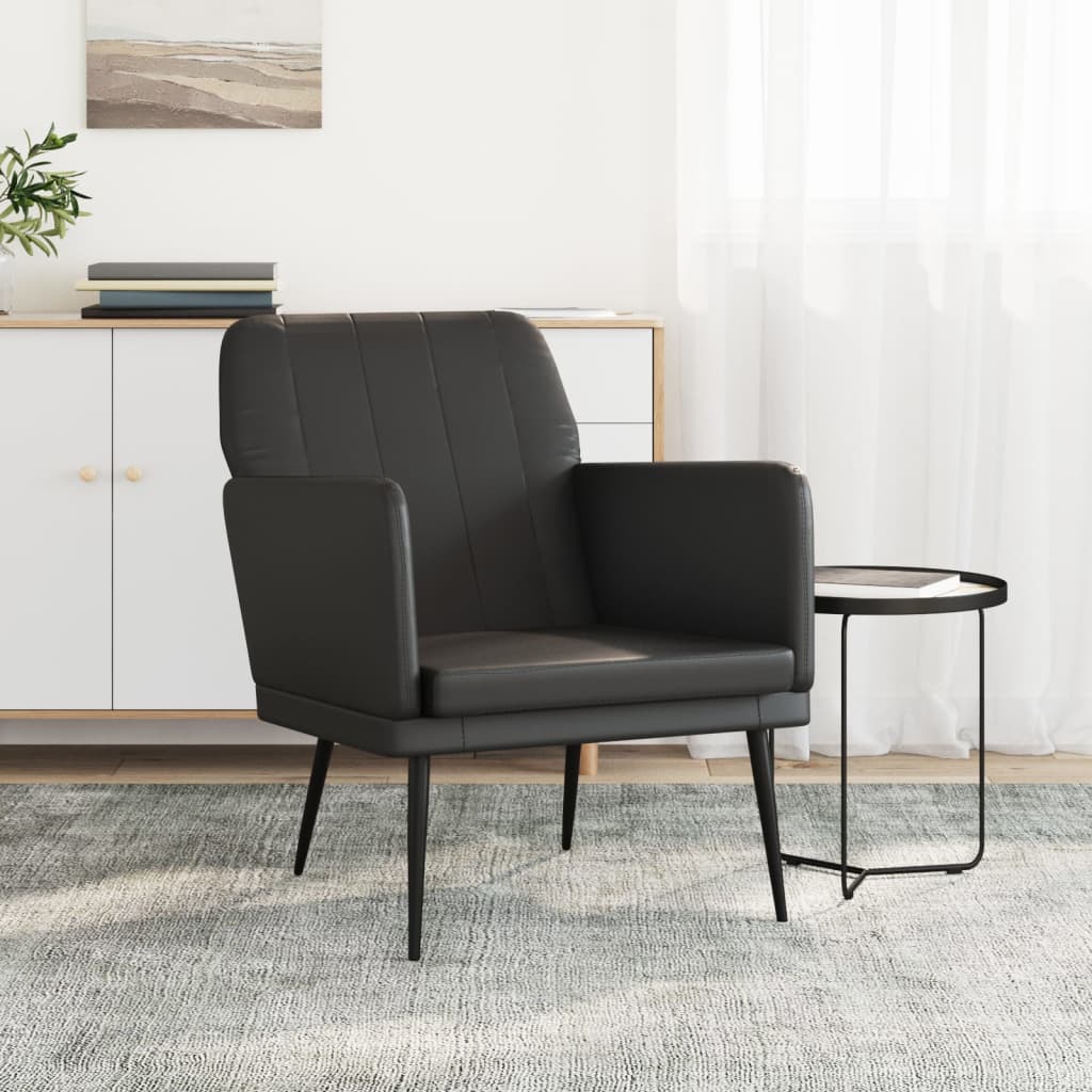 Sessel Schwarz 61x78x80 cm Kunstleder