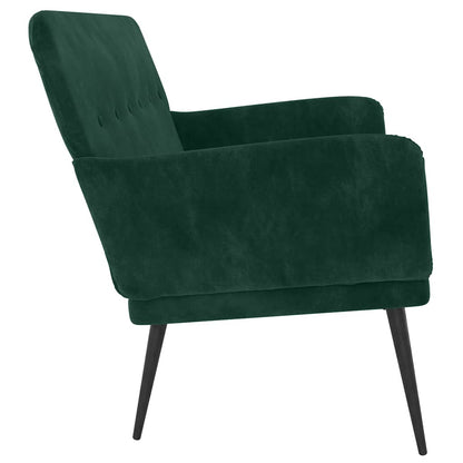 Sitzbank Dunkelgrün 108x79x79 cm Samt