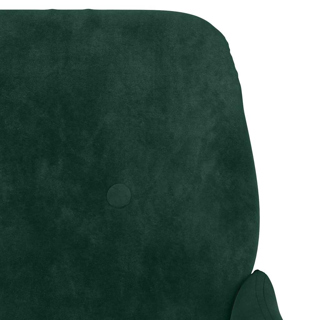 Sitzbank Dunkelgrün 108x79x79 cm Samt