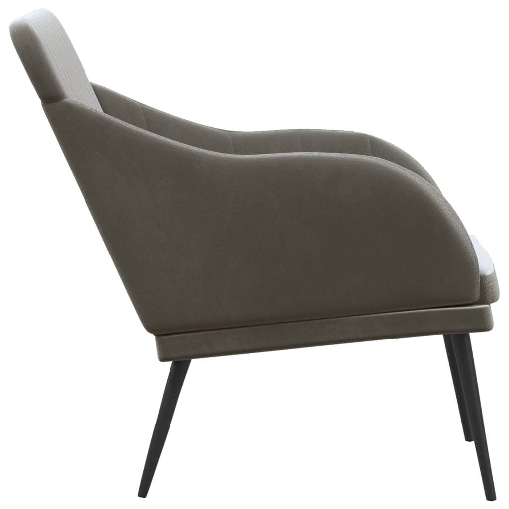 Sitzbank Dunkelgrau 110x76x80 cm Samt