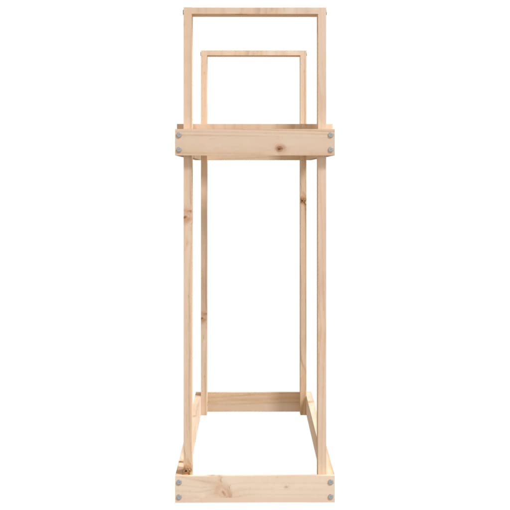 Etagère à bûches 110x35x108,5 cm en pin massif