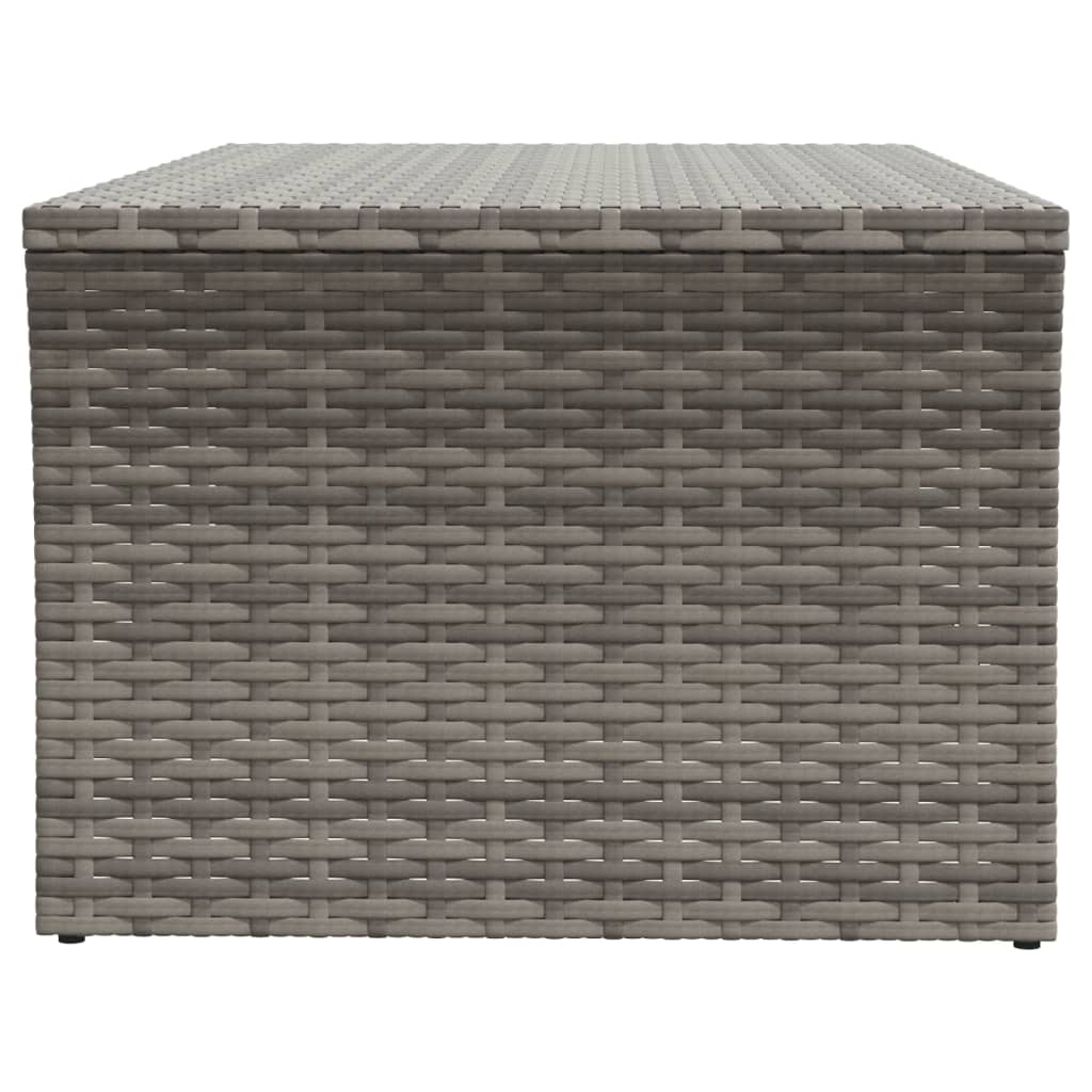 Couchtisch Grau 100x50x40 cm Poly Rattan