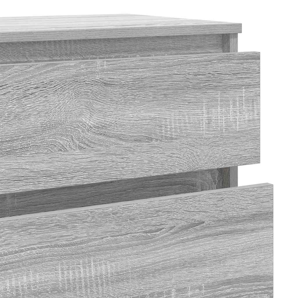 Schubladenschrank Grau Sonoma 60x36x103 cm Holzwerkstoff