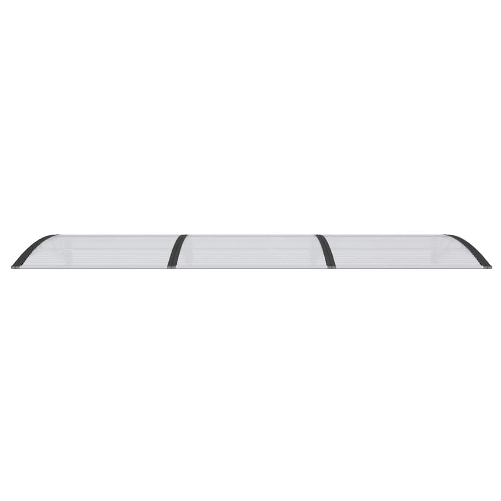 Türvordach Schwarz 300x100 cm Polycarbonat