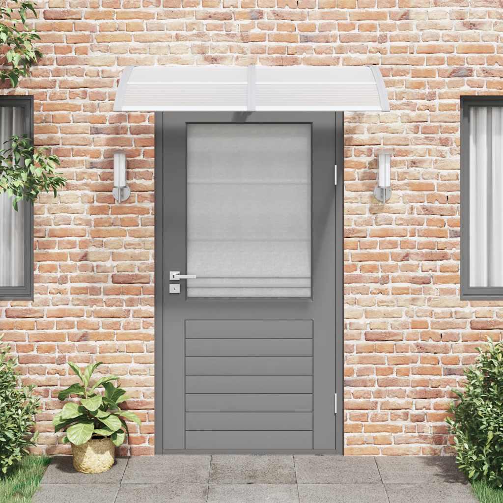Türvordach Grau 150x100 cm Polycarbonat