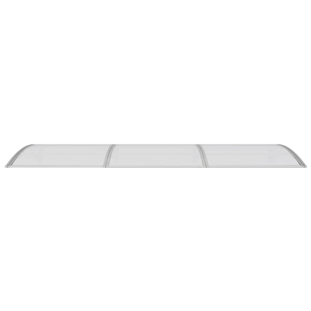 Türvordach Grau 300x100 cm Polycarbonat