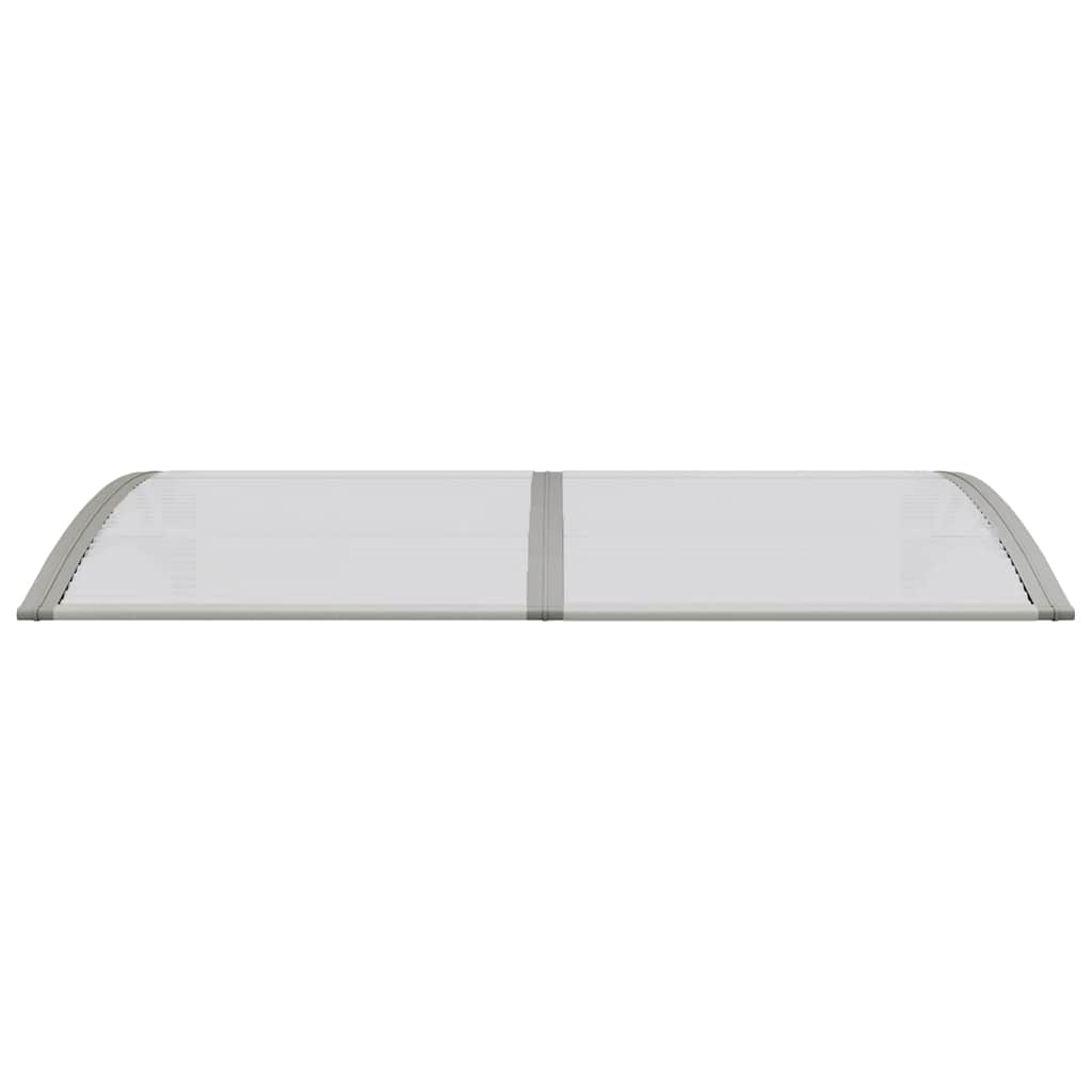 Türvordach Grau 150x75 cm Polycarbonat