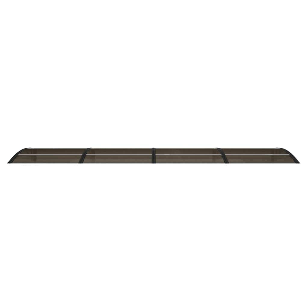 Türvordach Schwarz 400 x 100 cm Polycarbonat