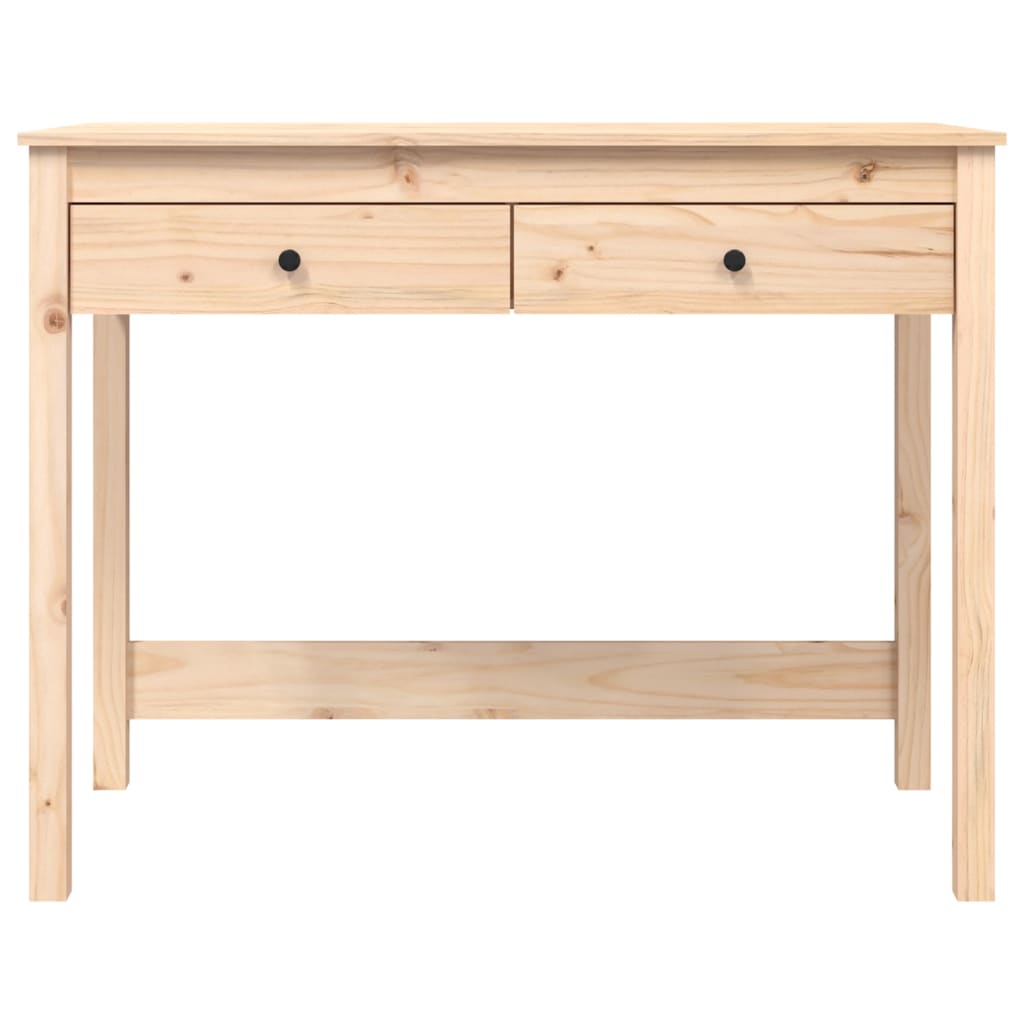 Bureau avec tiroirs 100x50x78 cm en bois de pin massif