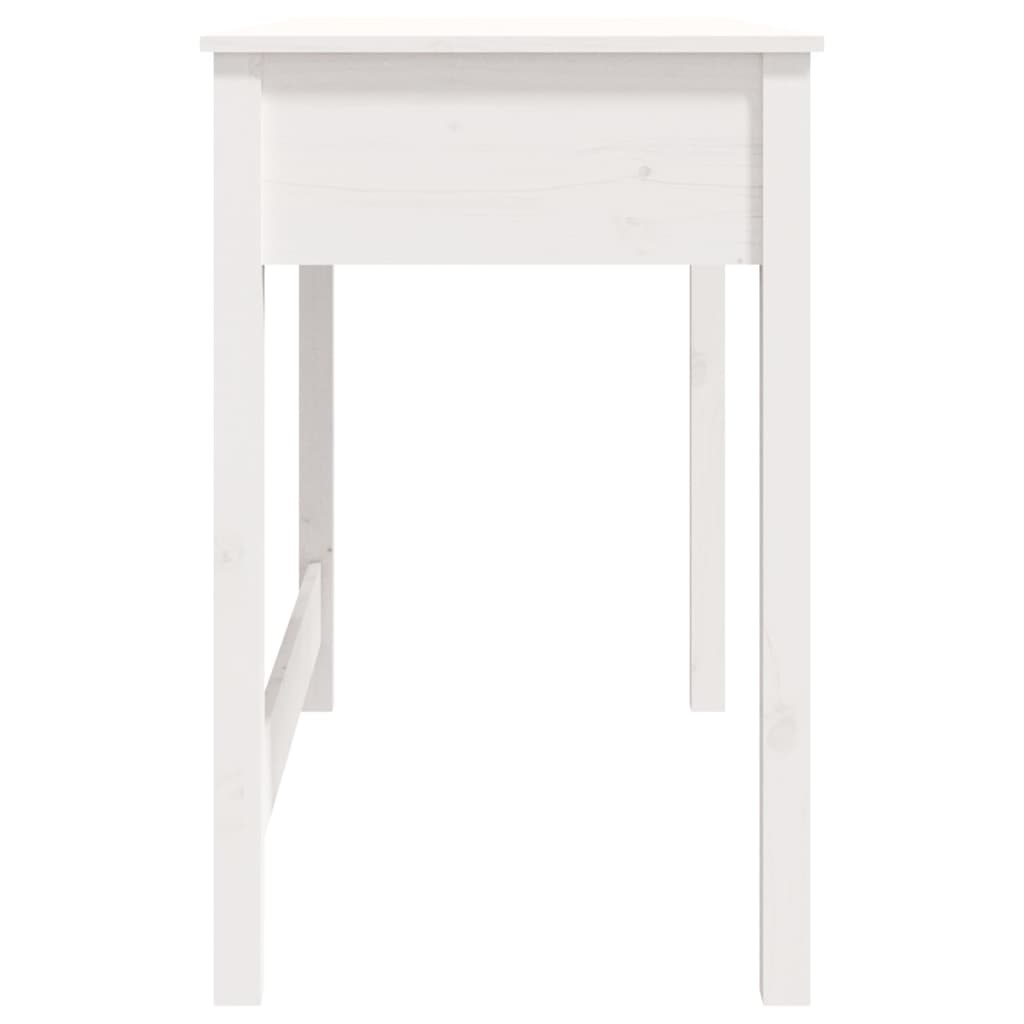 Bureau avec tiroirs blanc 100x50x78 cm bois de pin massif