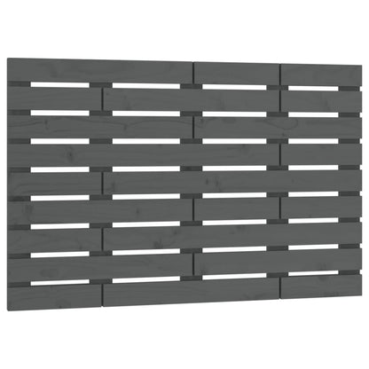 Wand-Kopfteil Grau 96x3x63 cm Massivholz Kiefer