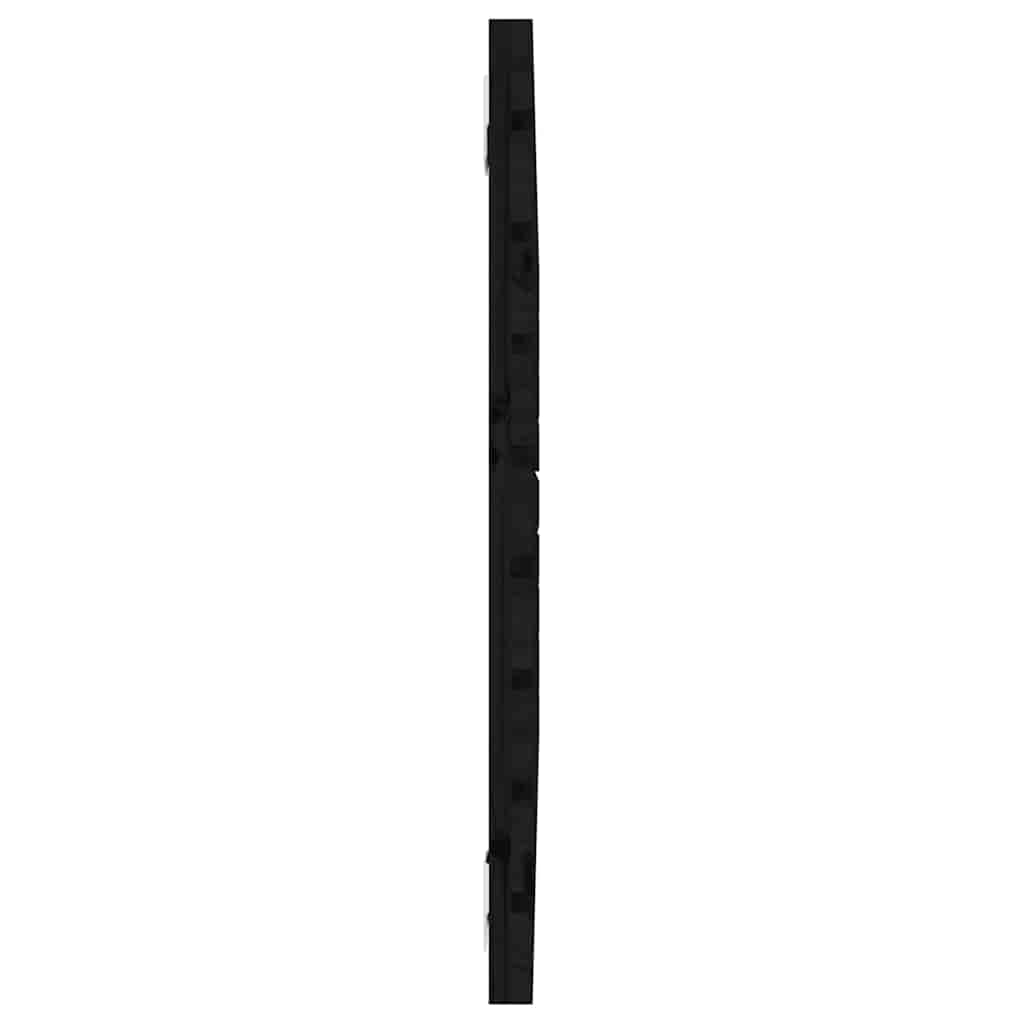 Wand-Kopfteil Schwarz 96x3x63 cm Massivholz Kiefer