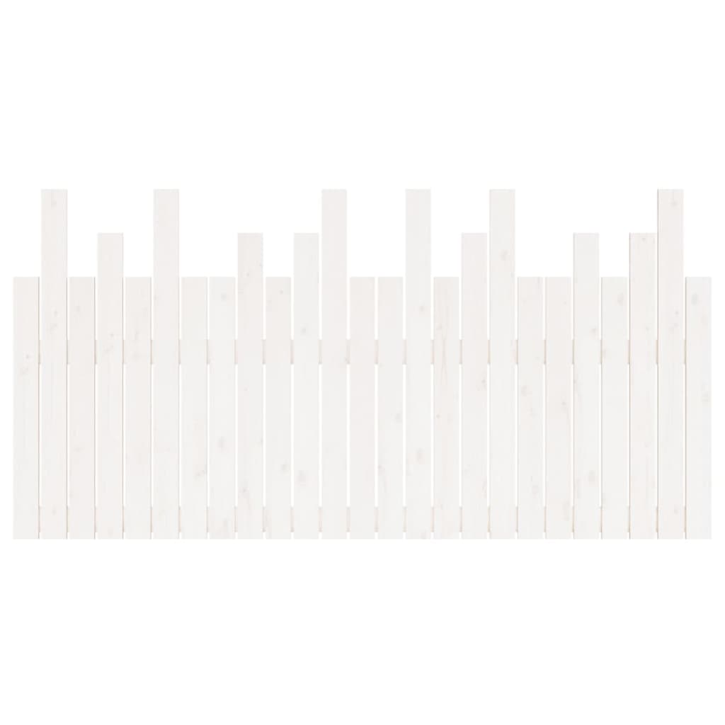 Wand-Kopfteil Weiß 159,5x3x80 cm Massivholz Kiefer