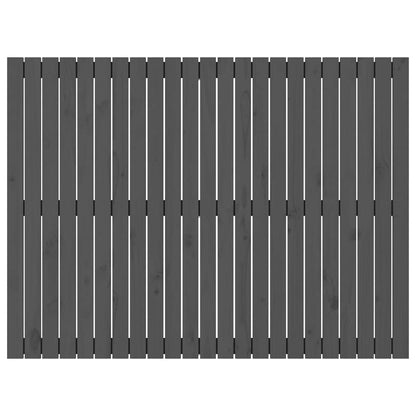 Wand-Kopfteil Grau 146,5x3x110 cm Massivholz Kiefer