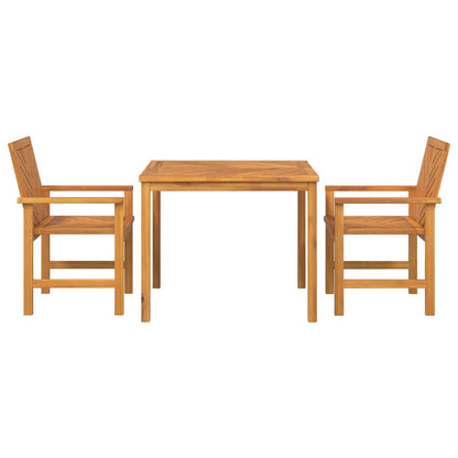 Garten Essgruppe 3 Stk. Braun Massivholz Akazie
