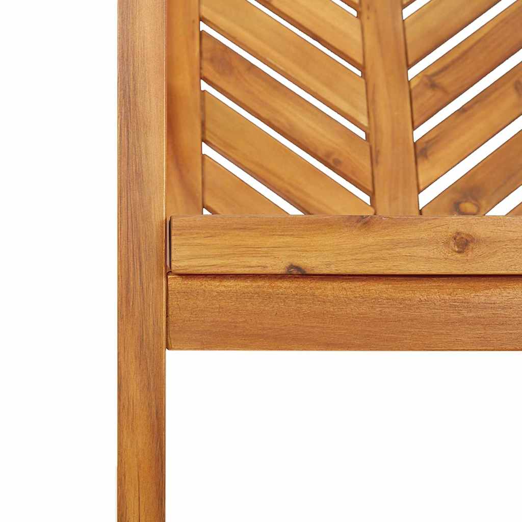 Garten Essgruppe 6 Stk. Braun Massivholz Akazie