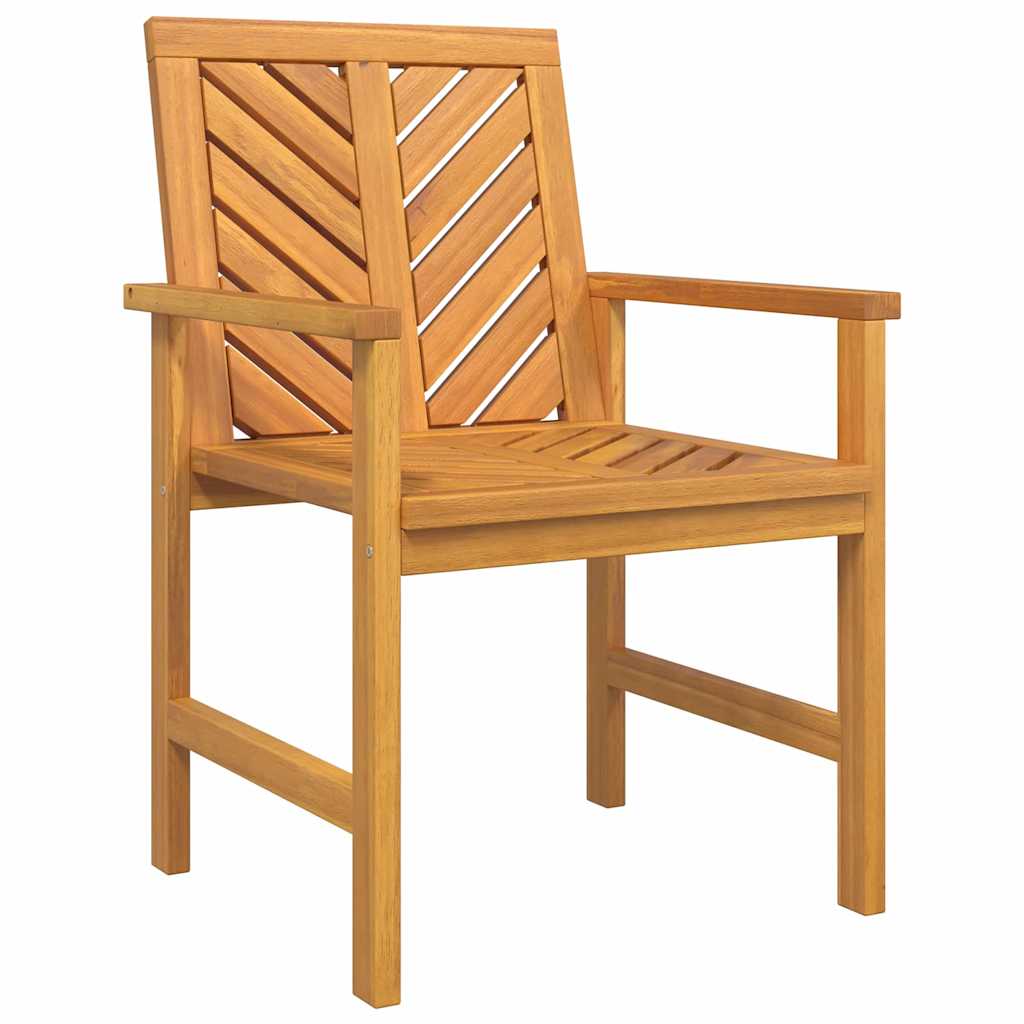 Garten Essgruppe 6 Stk. Braun Massivholz Akazie