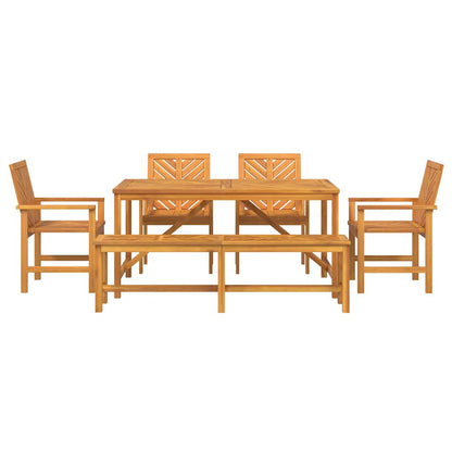 Garten Essgruppe 6 stk. Braun 150 x 90 x 74 cm